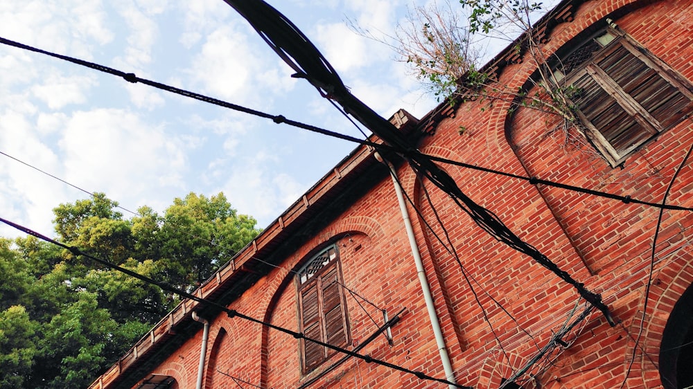 brown brick building under blue sky during daytime