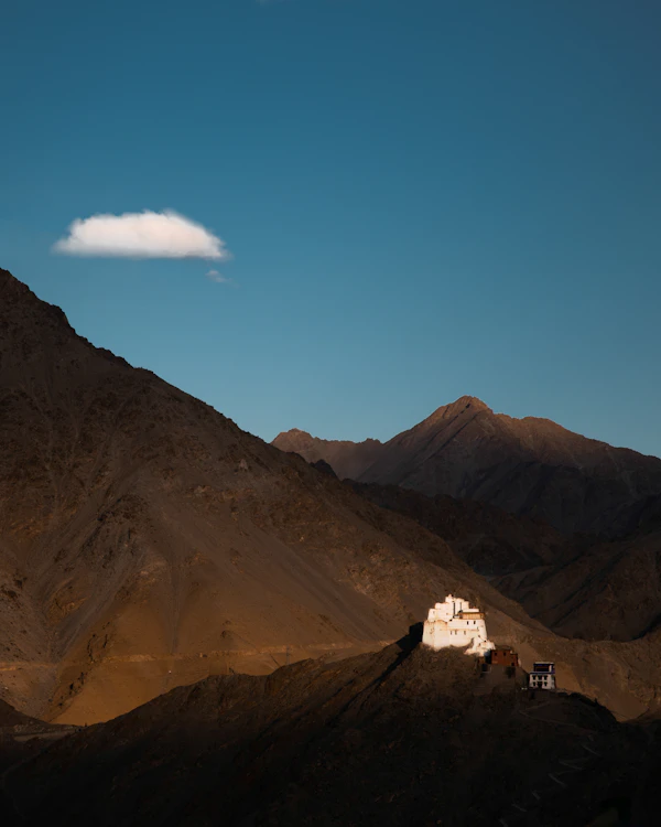 Prayer flags on a Himalayan pass
