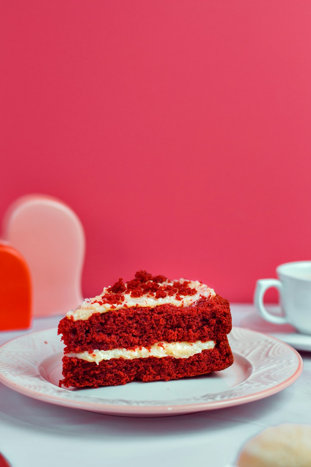 white and brown cake on white ceramic plate