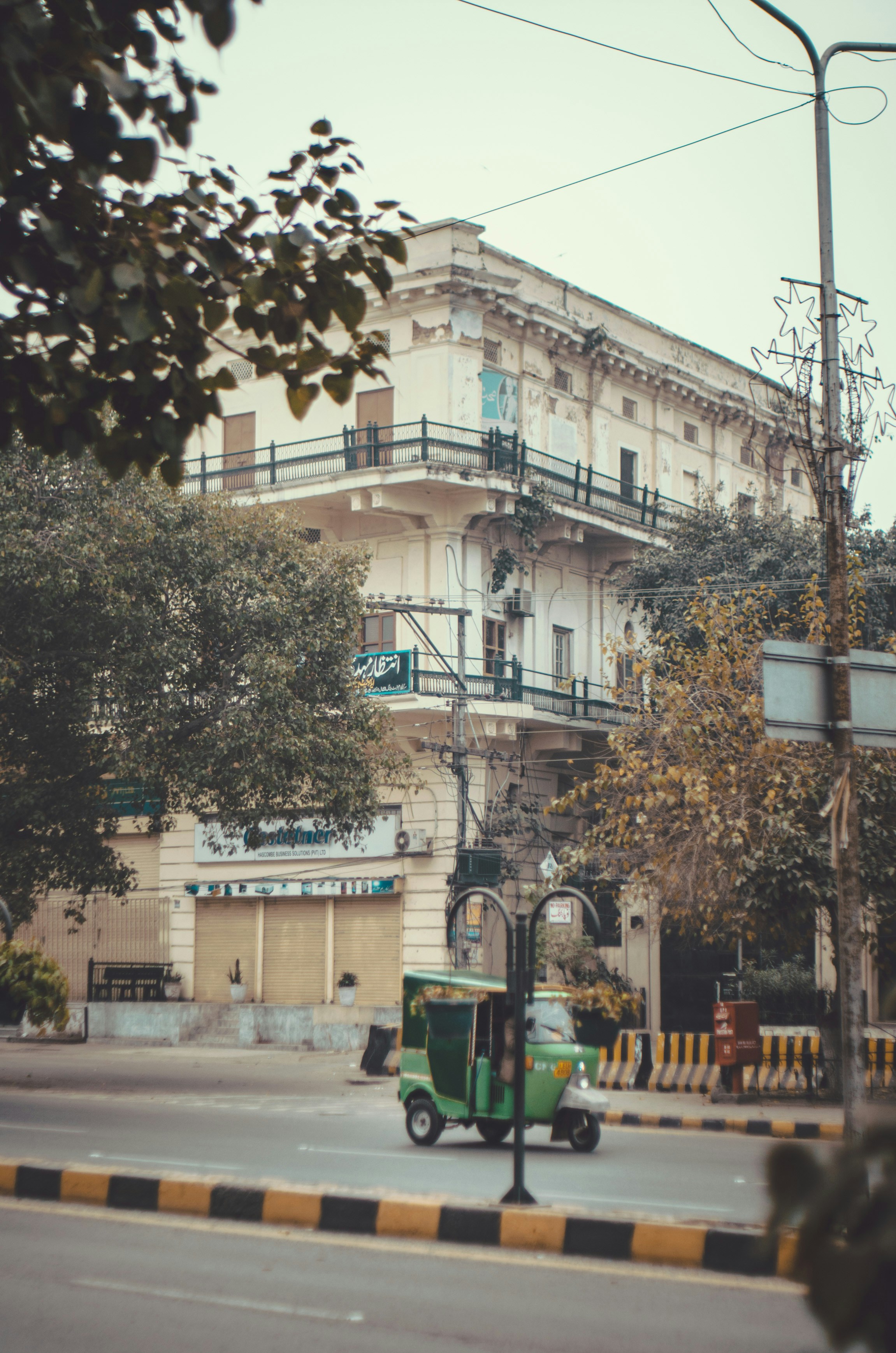 The exterior of a building on Mall Road, Lahore.

