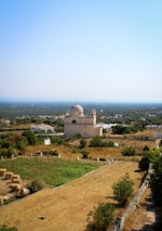 Historic church with surrounding land in Central Virginia, symbolizing community and redevelopment potential.