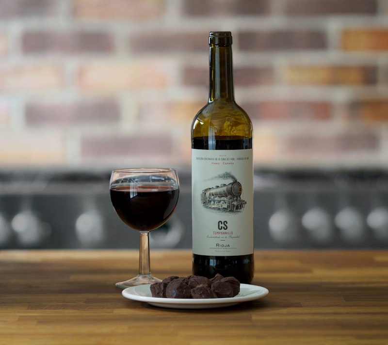 Wine on Rustic Wood