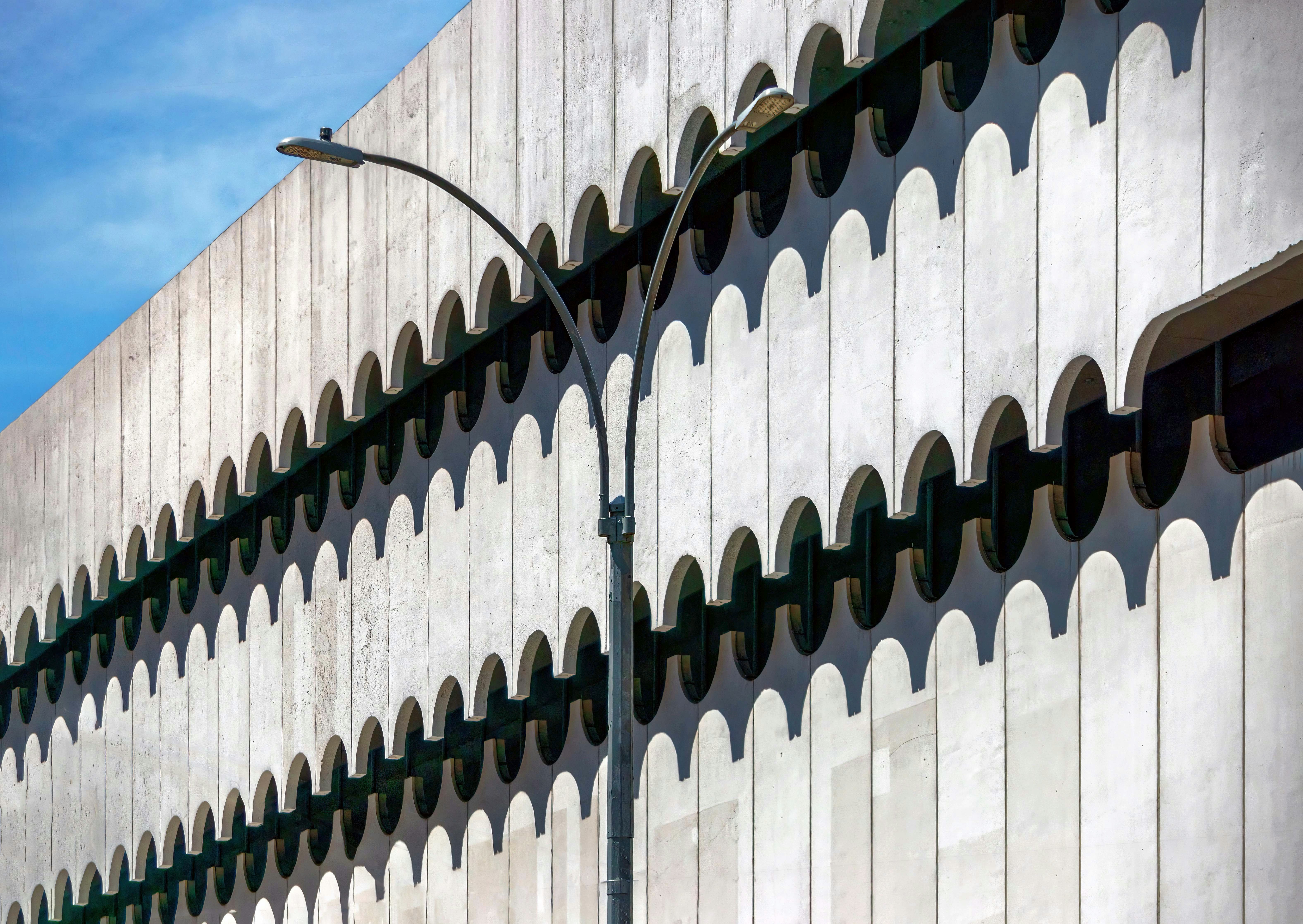 white and black concrete wall