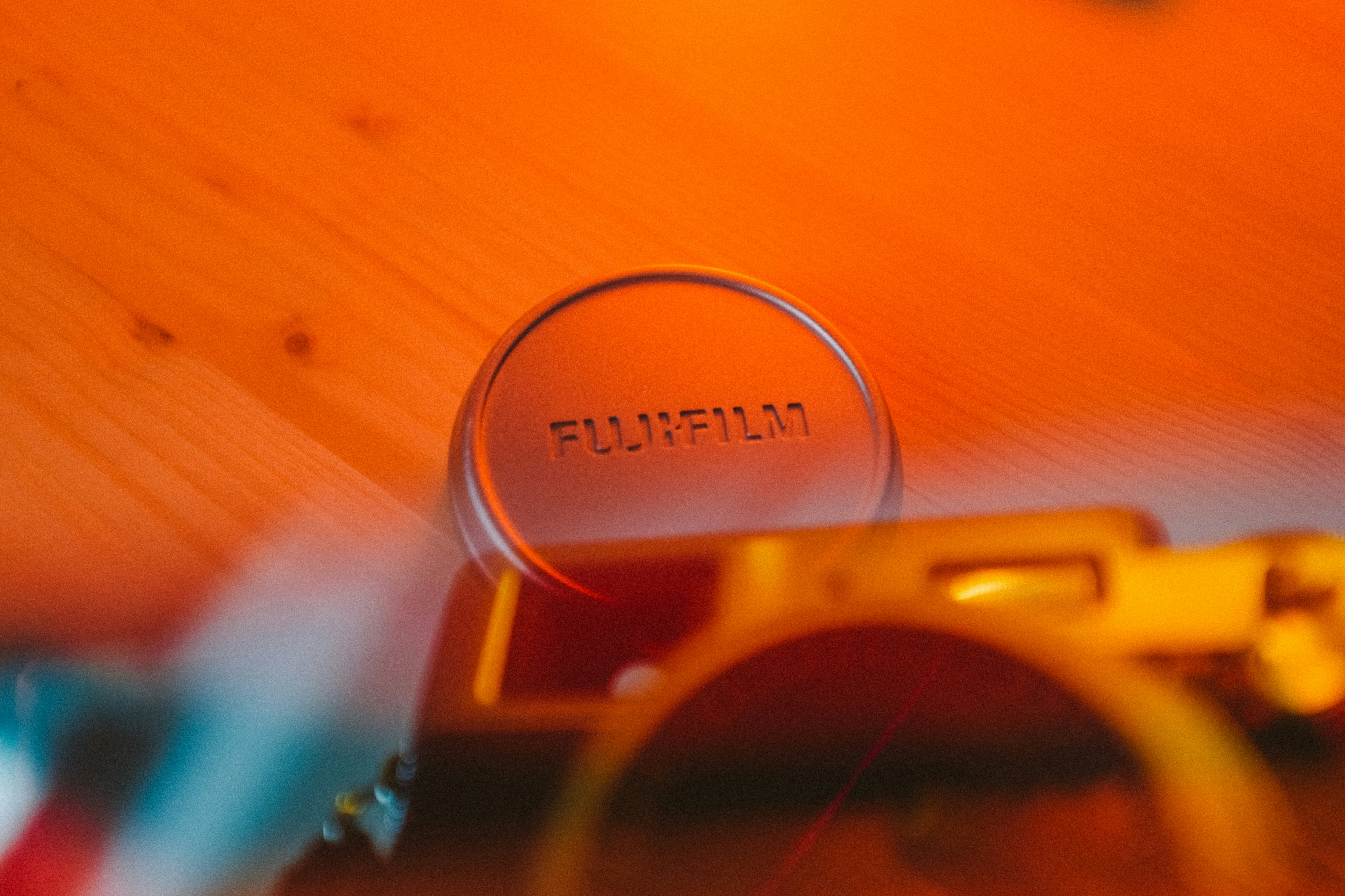 Silver and gold round magnifying glass photo Free Fujifilm x100 Image