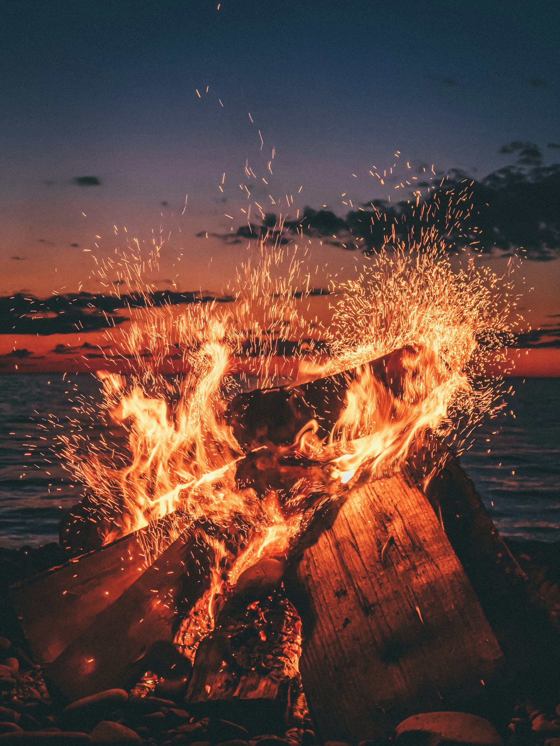 time lapse photography of fire