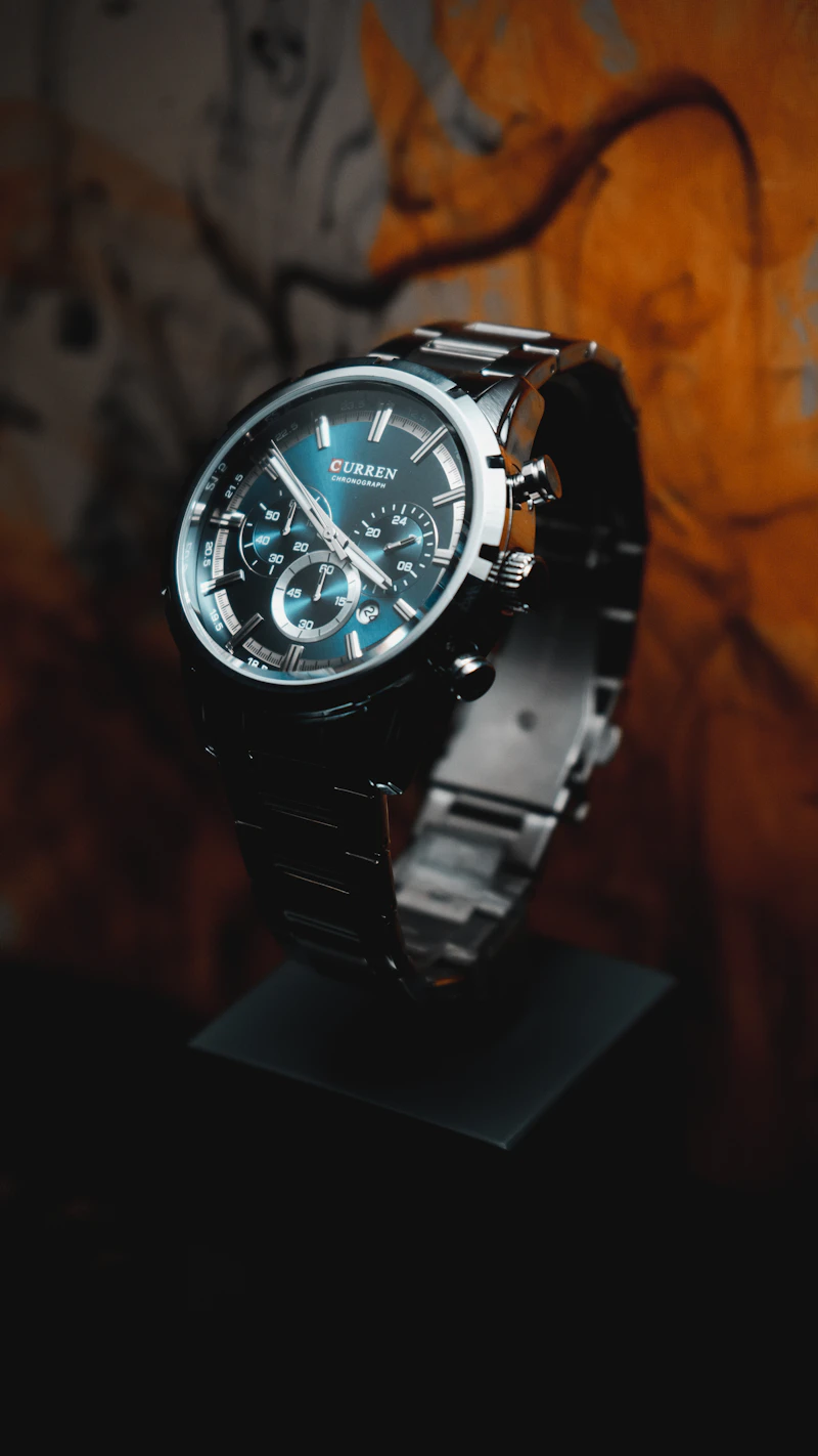 Chronaux Geneve 미니멀 화이트 다이얼 워치 — 2