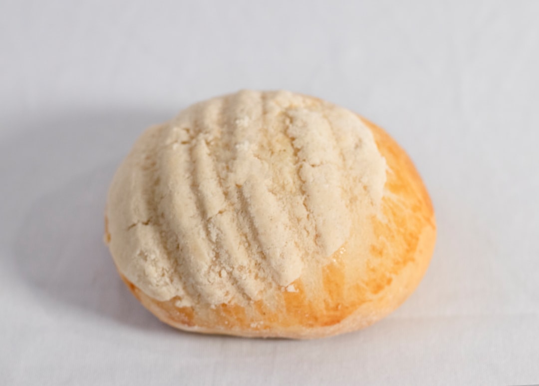 brown bread on white table