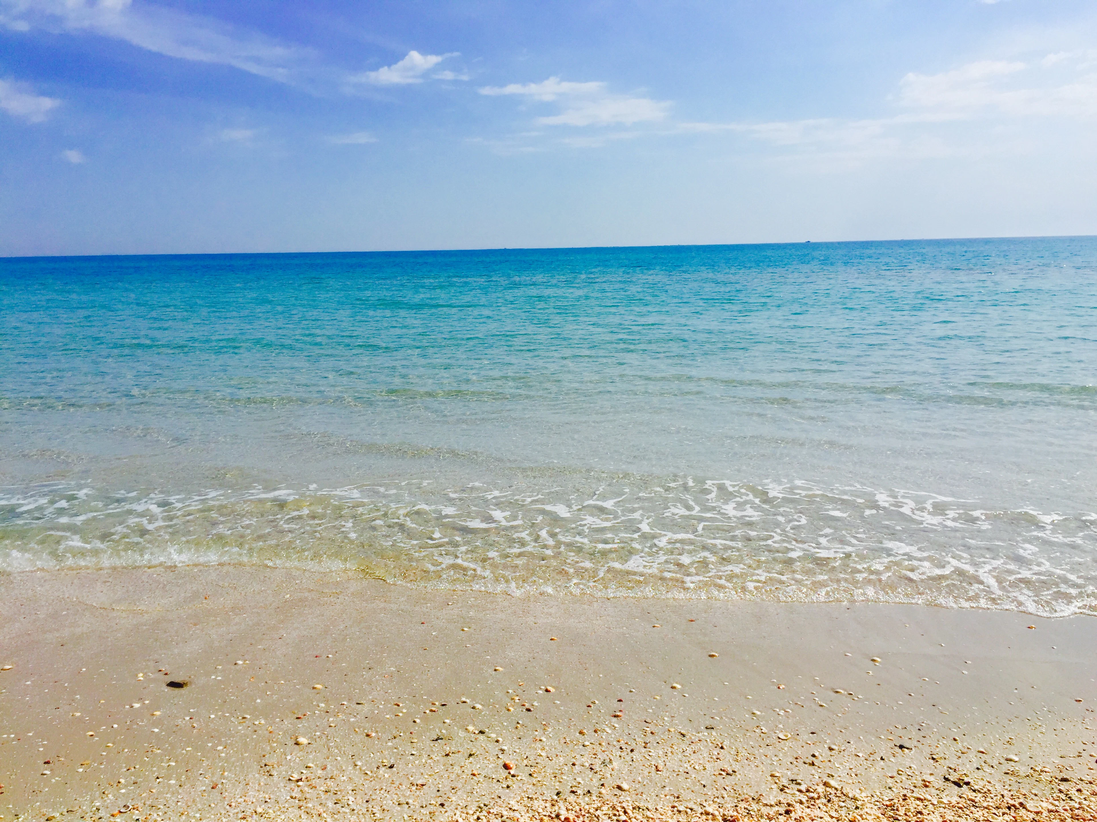 Turquoise sea and white sand