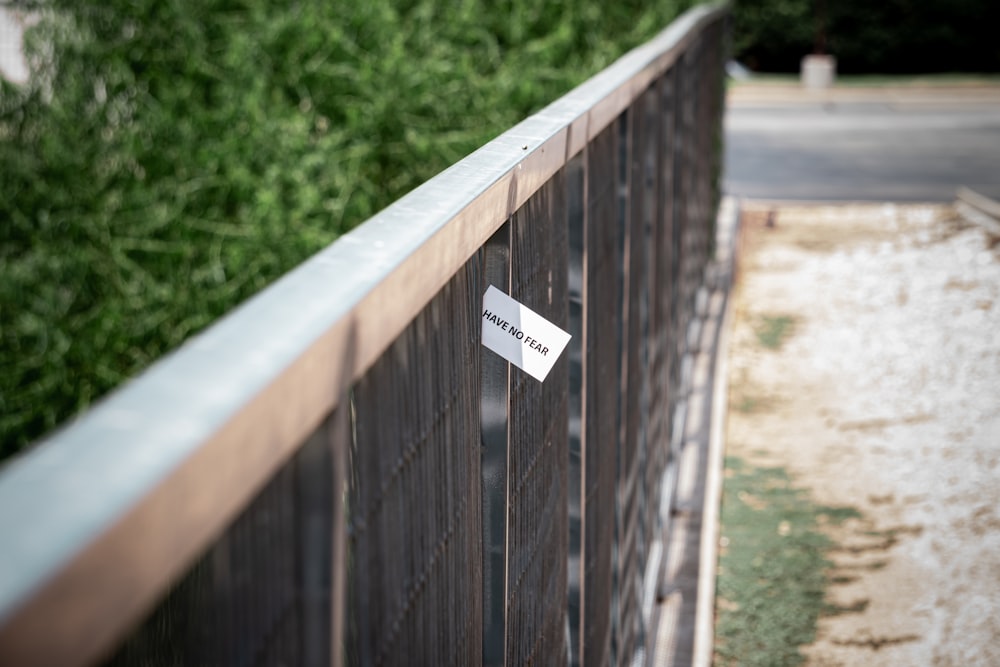 white and black wooden fence