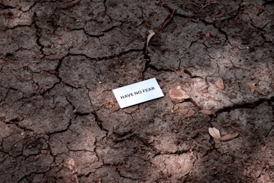 white printer paper on brown soil courageous teams background