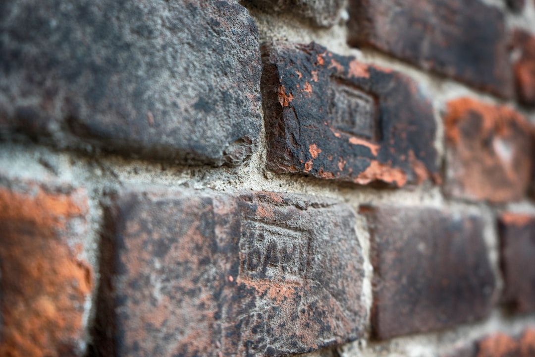 gray and brown brick wall