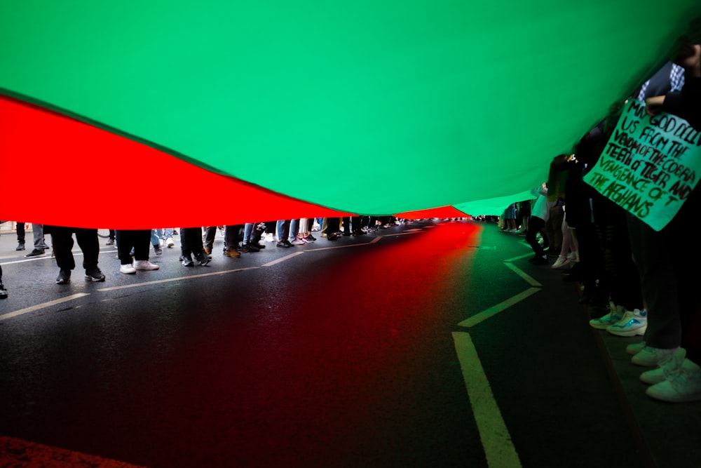 people walking on the street