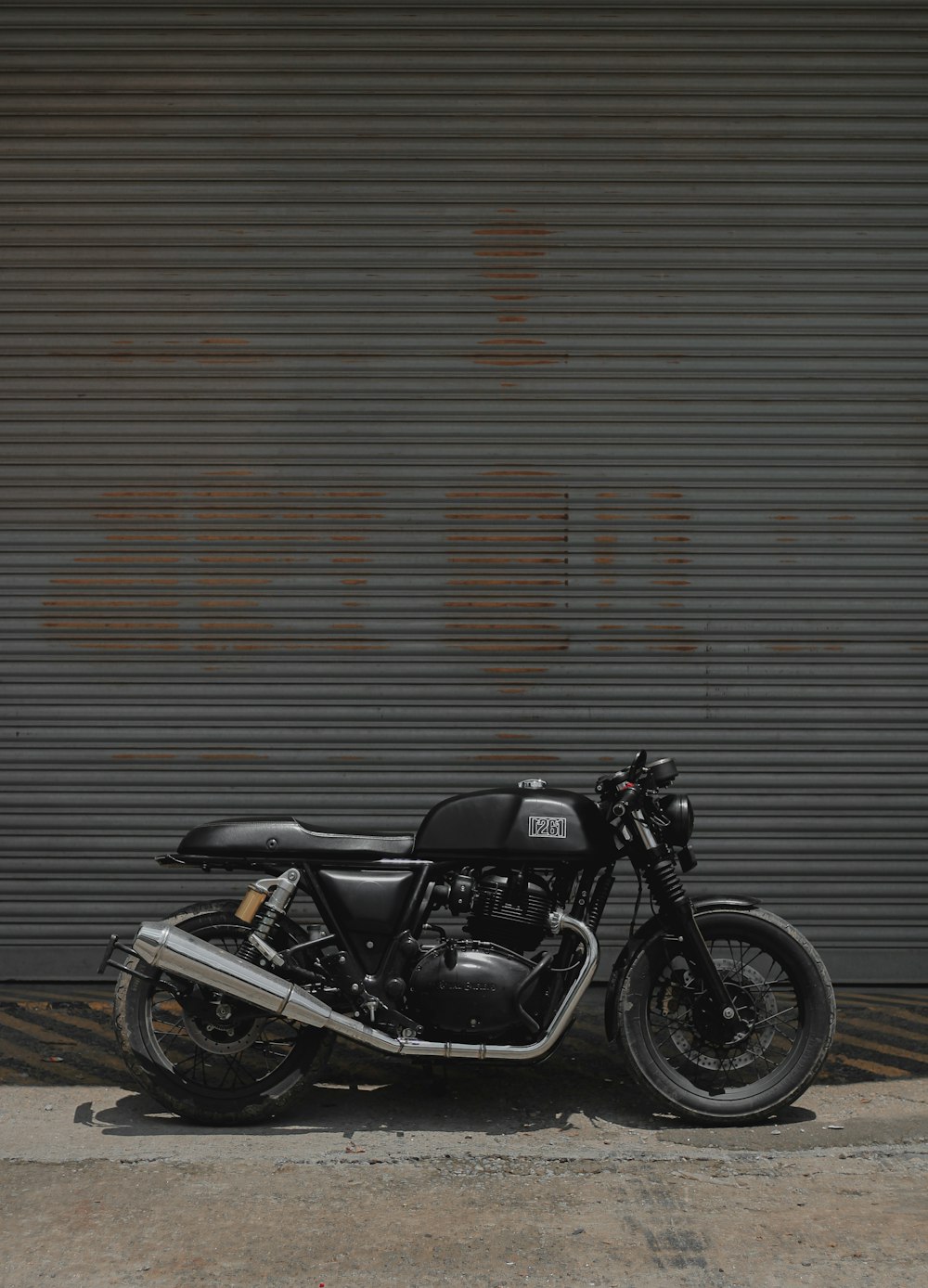 black and silver cruiser motorcycle