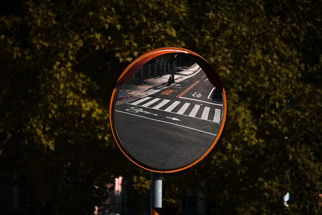 black and orange round signage