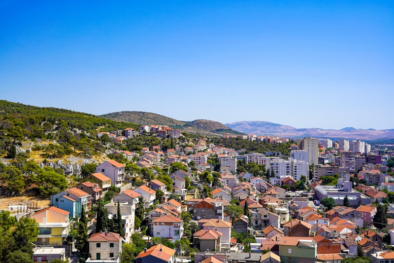 Šibenik aerial view