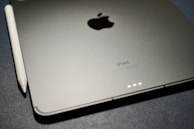 A close-up of the iPad Air 1's display and features.