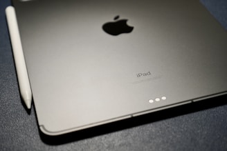 A close-up of the iPad Air 1's display and features.