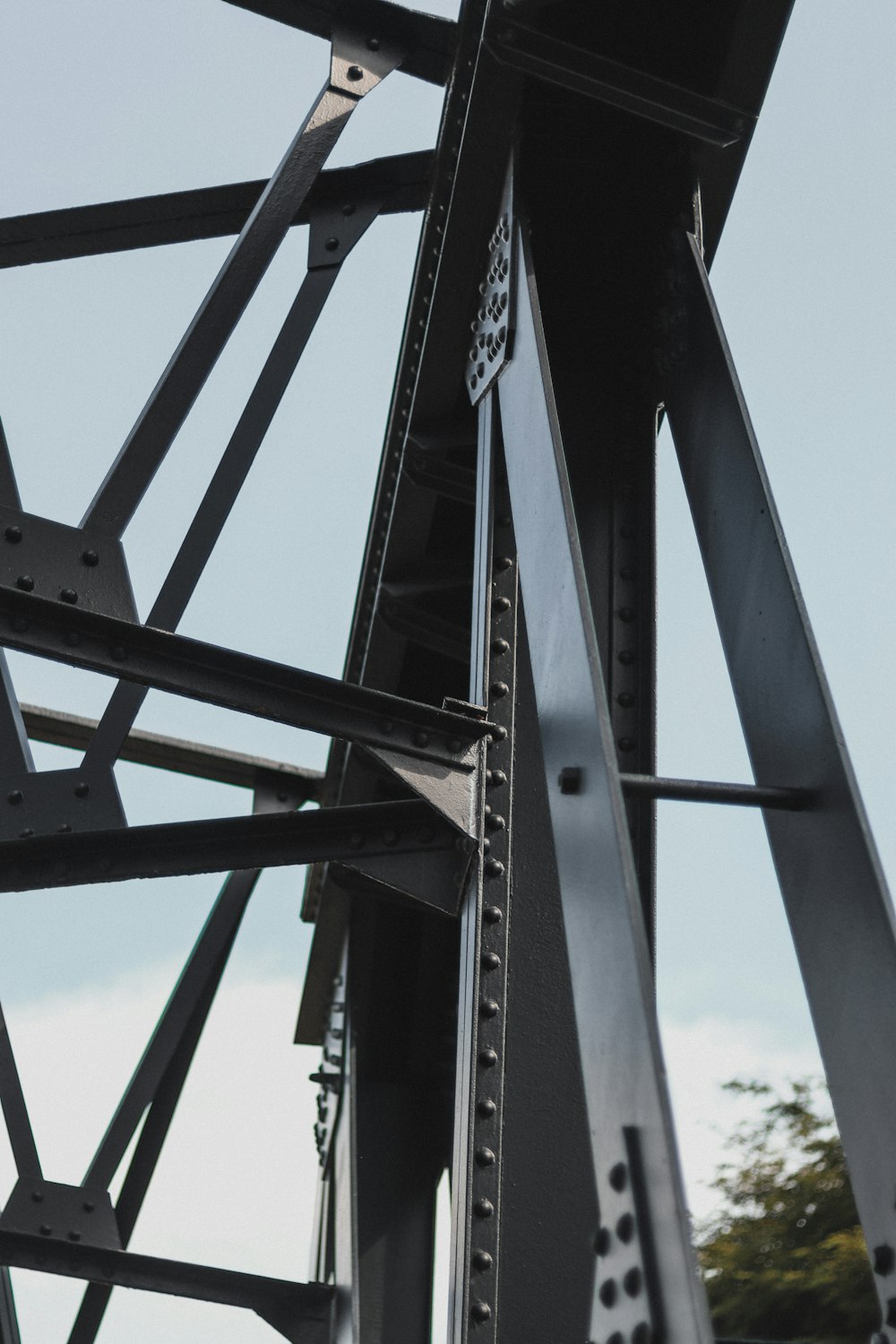 gray metal frame under blue sky during daytime