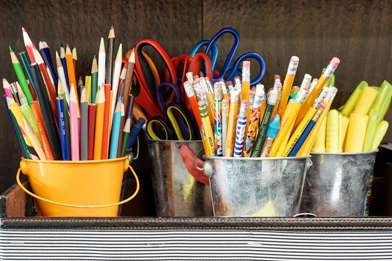 School supplies for upper elementary students