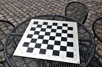 black and white checkered textile