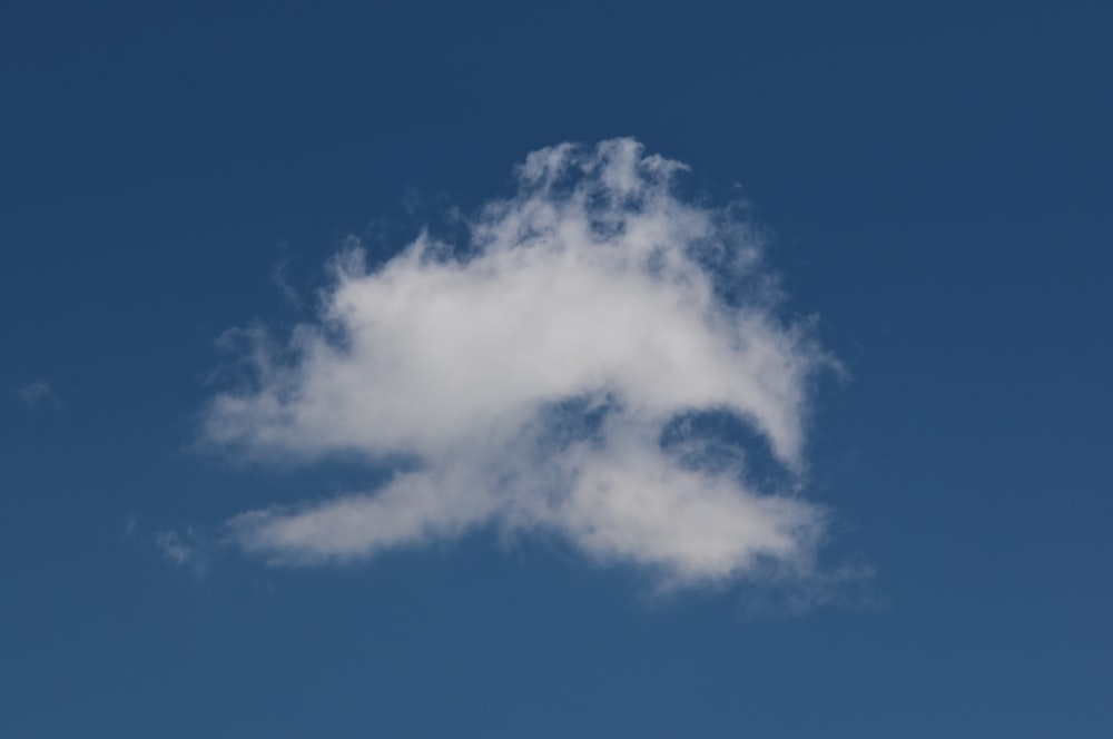 white clouds on blue sky