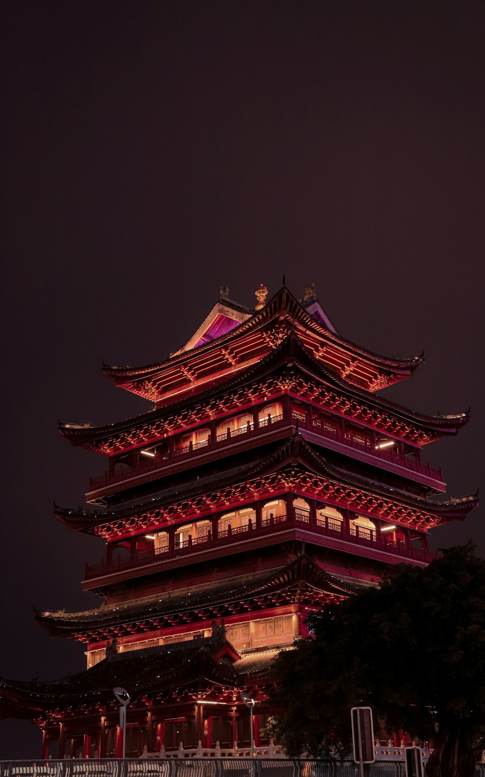 brown and red pagoda temple