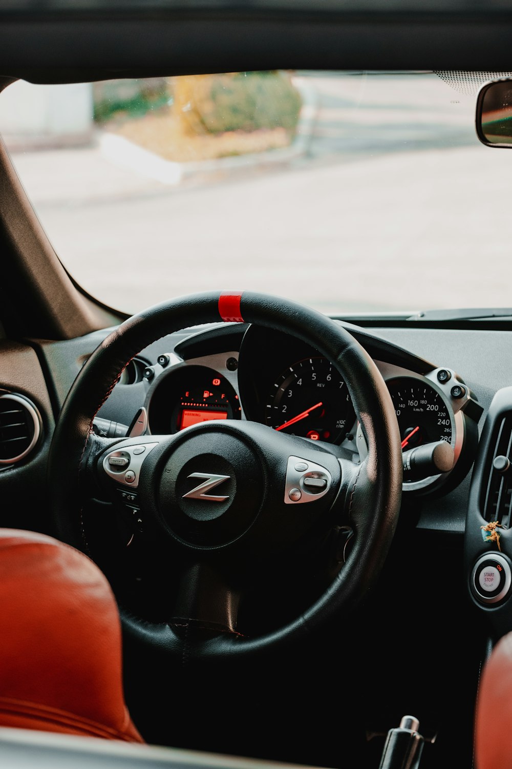 black bmw car steering wheel