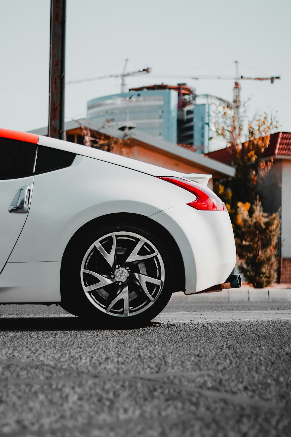 white car on road during daytime