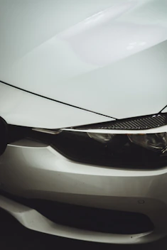white car with black car