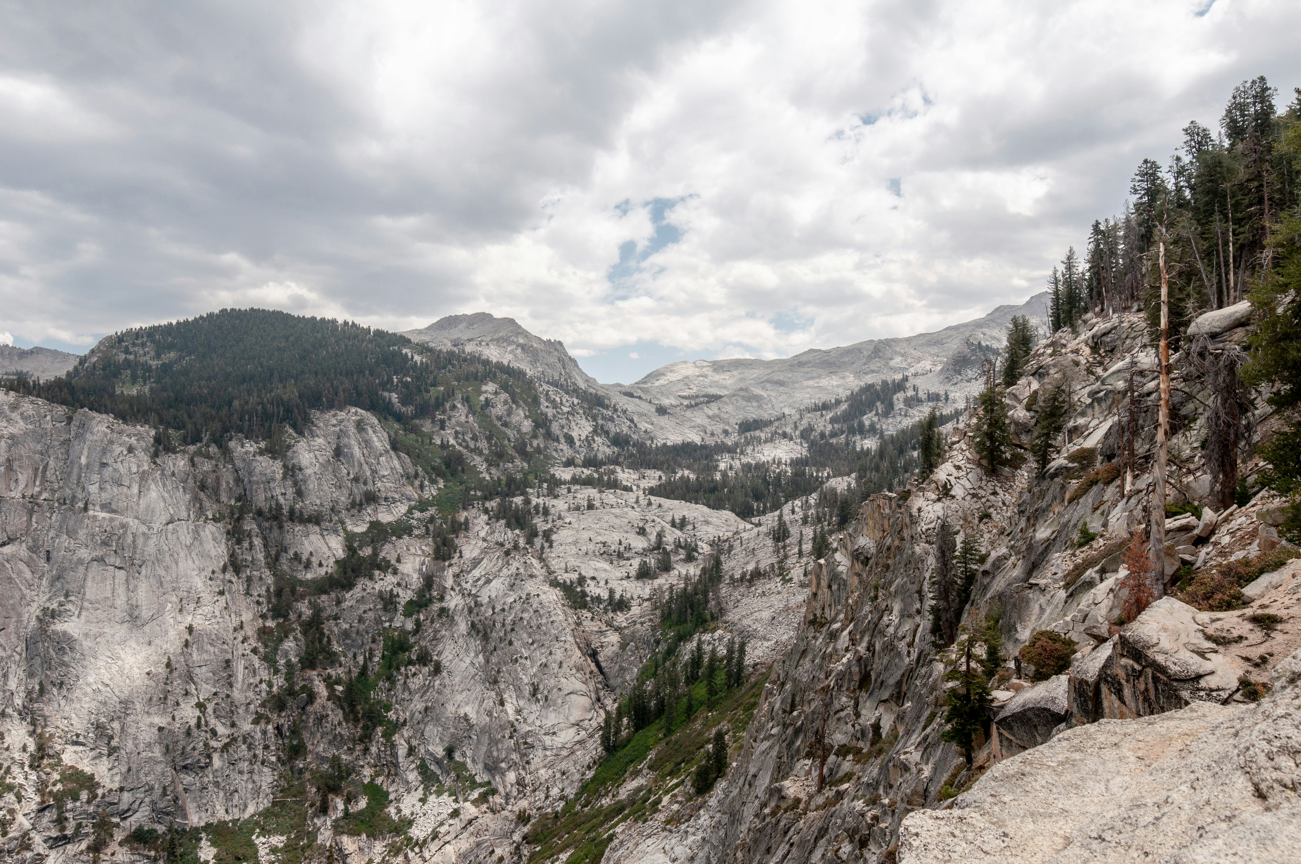 gray rocky mountain under white clouds during daytime, Heather Lake, Emerald Lake and Pear Lake Hike