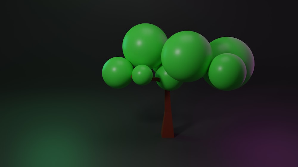 green and red balloons illustration