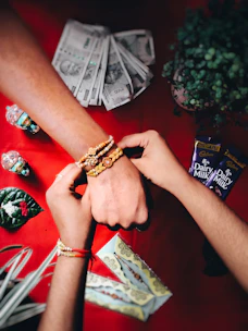 gold and diamond ring on persons finger