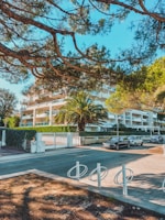 A completed residential building with landscaping and clean surroundings.