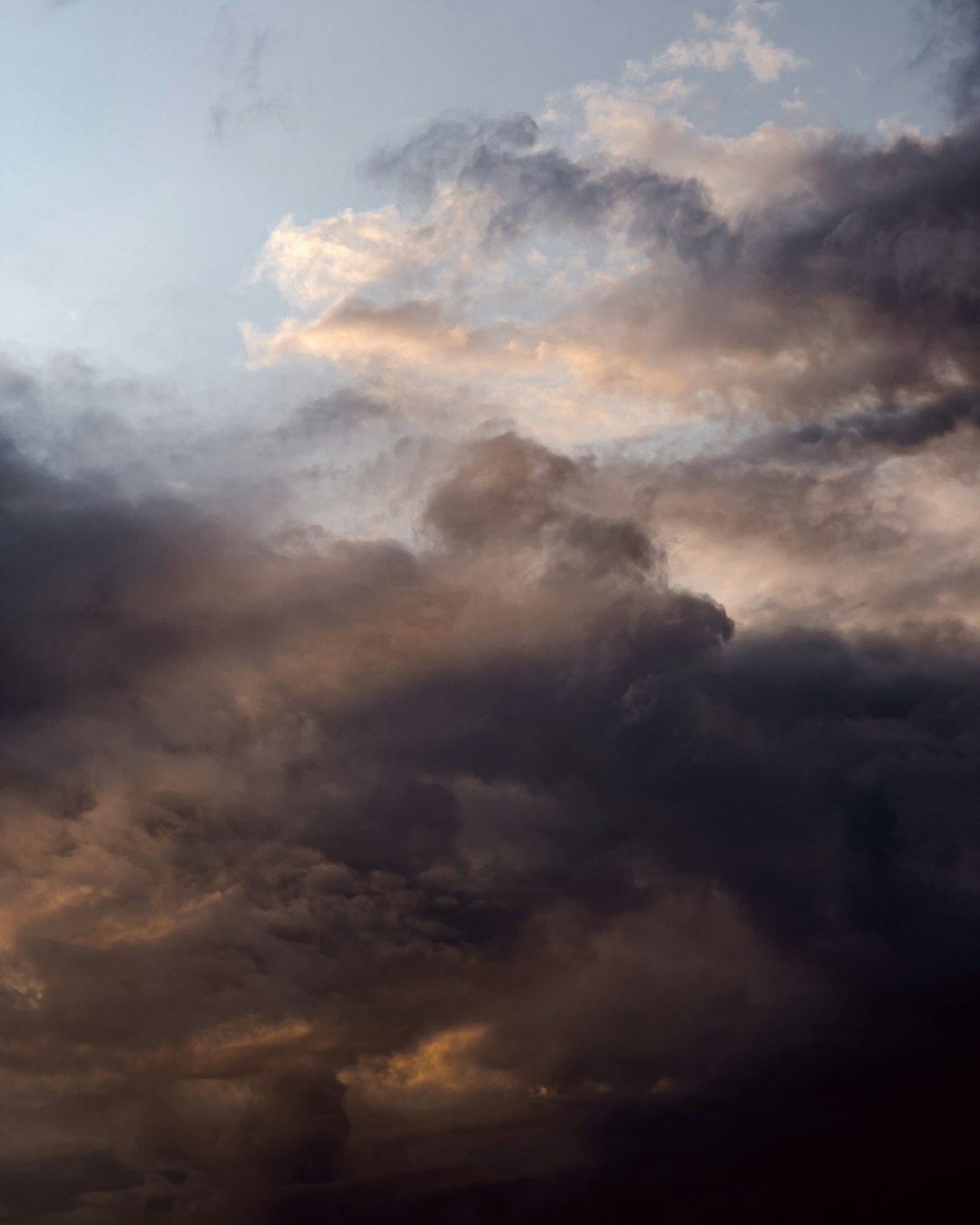 white clouds and blue sky