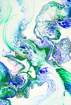 purple and white abstract painting