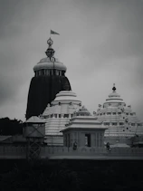 grayscale photo of a building