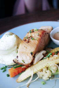 bread with white cream on white ceramic plate