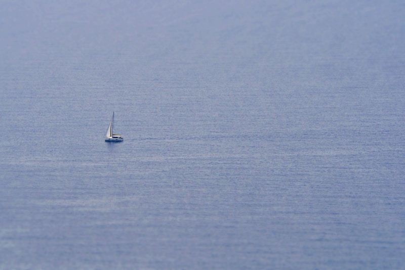 Elegant sailboat Taiwan coast