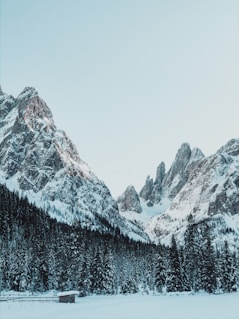 snow covered mountain during daytime