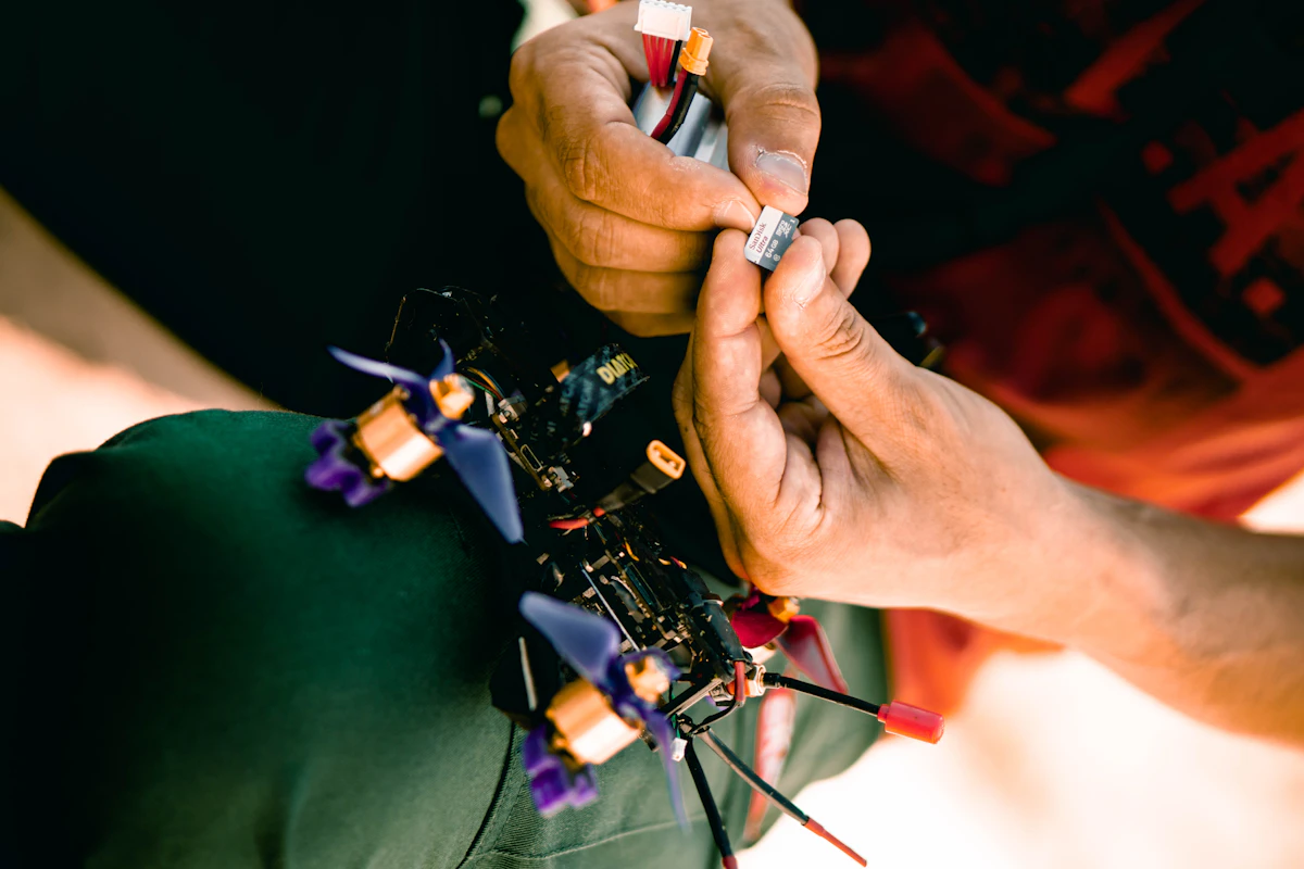 FPV drone and operator