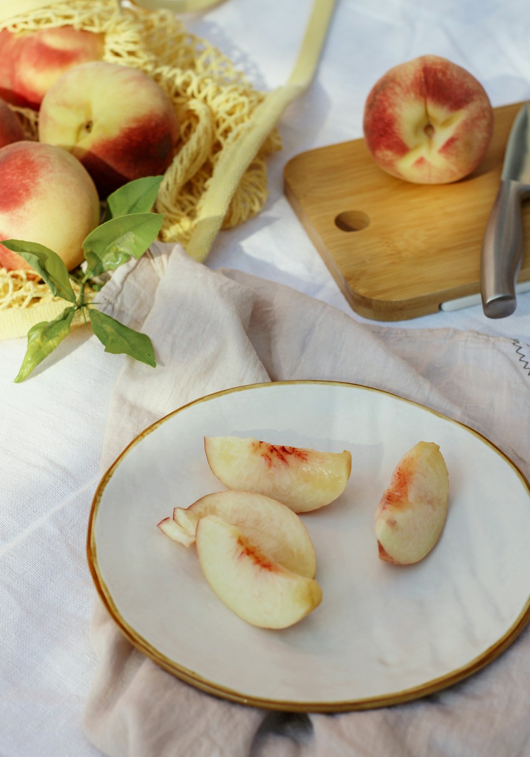 sliced apple fruit on white ceramic plate