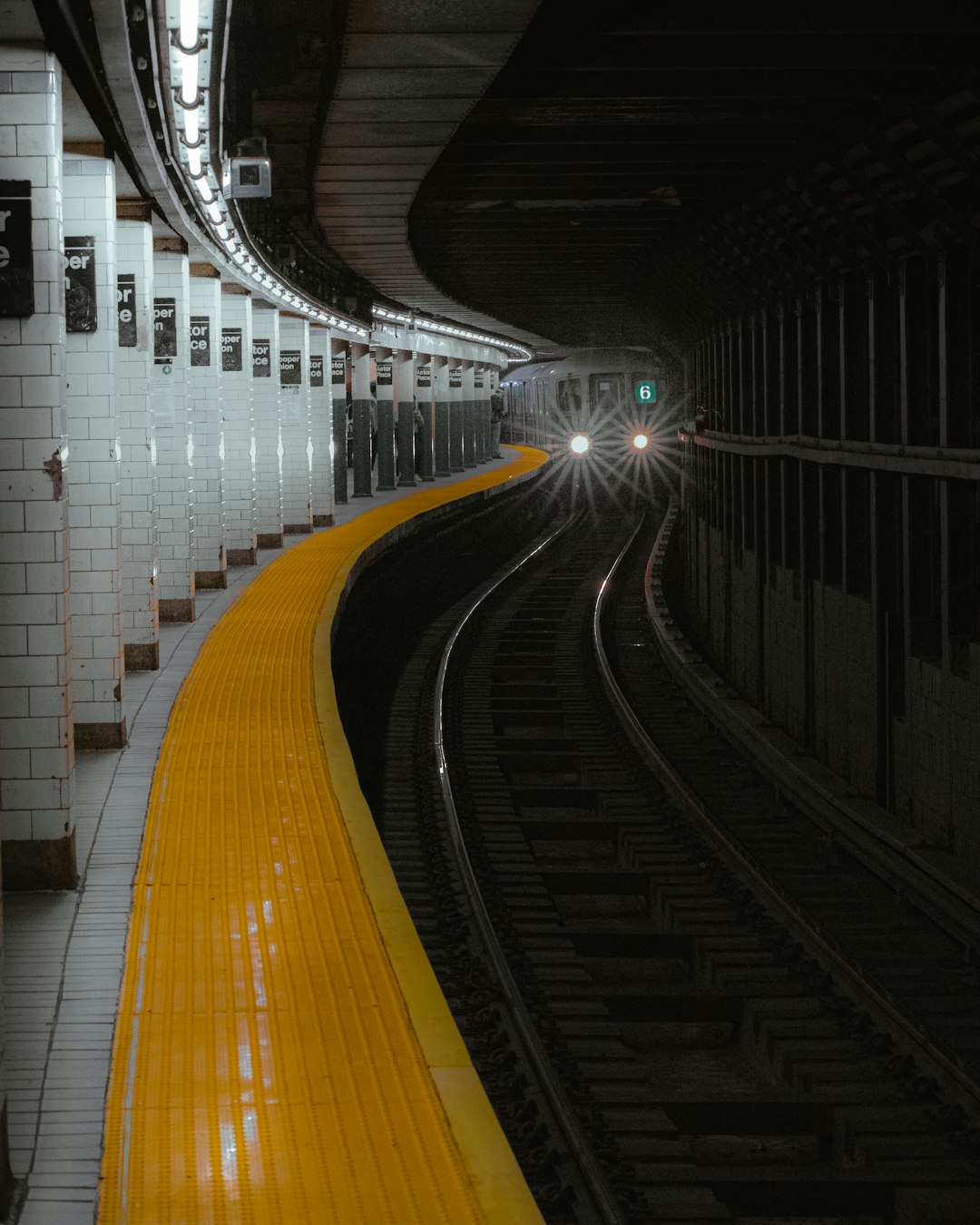 black and white train rail