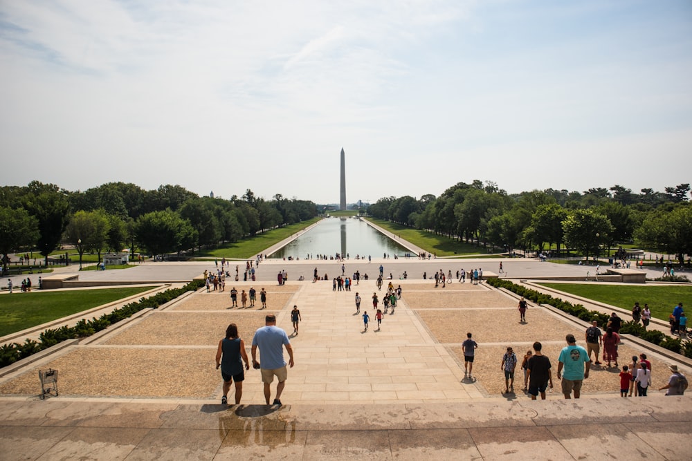 people walking on park during daytime