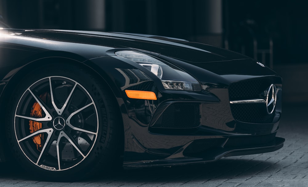 black and silver ferrari sports car