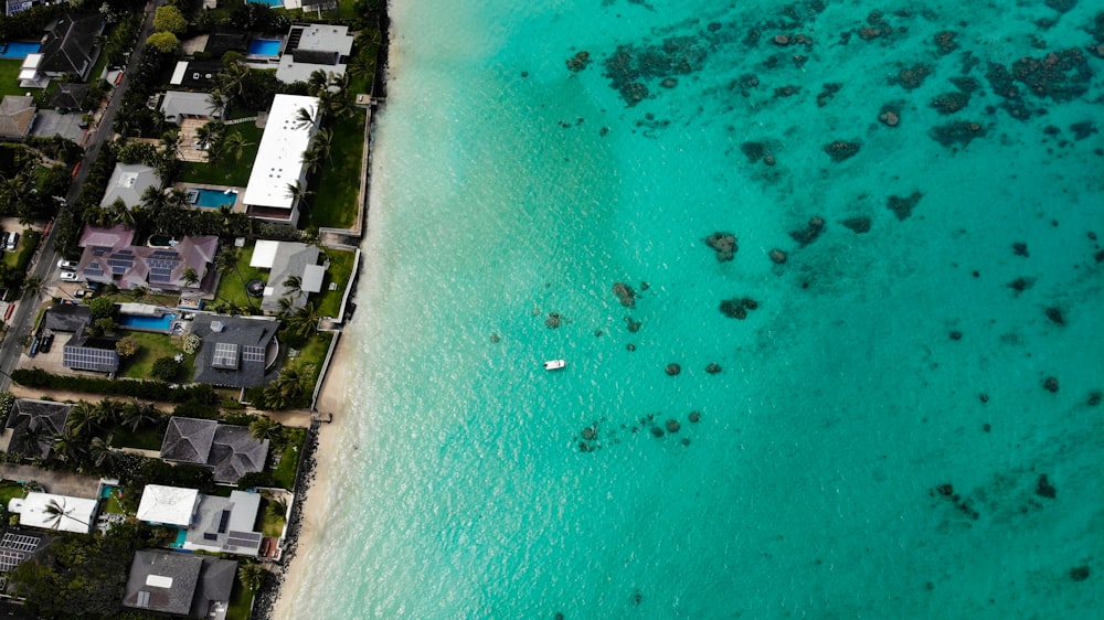 aerial view of beach during daytime