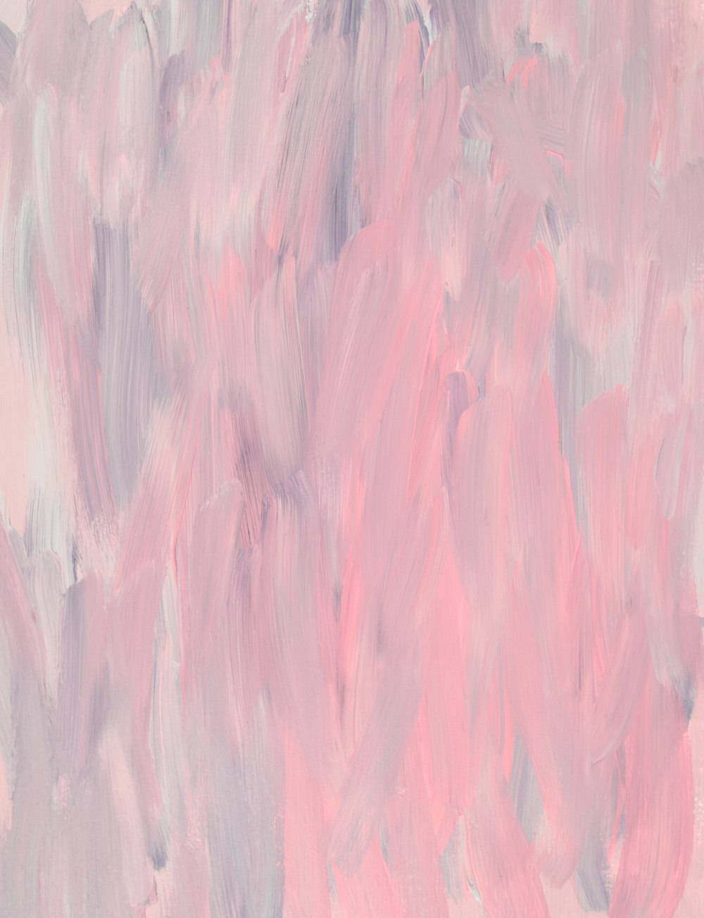 pintura abstrata rosa e branca