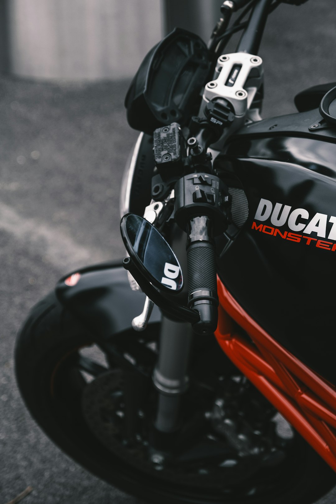 black and red honda motorcycle