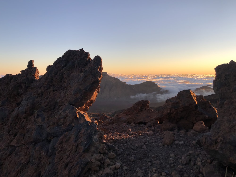 brown rock formation during daytime