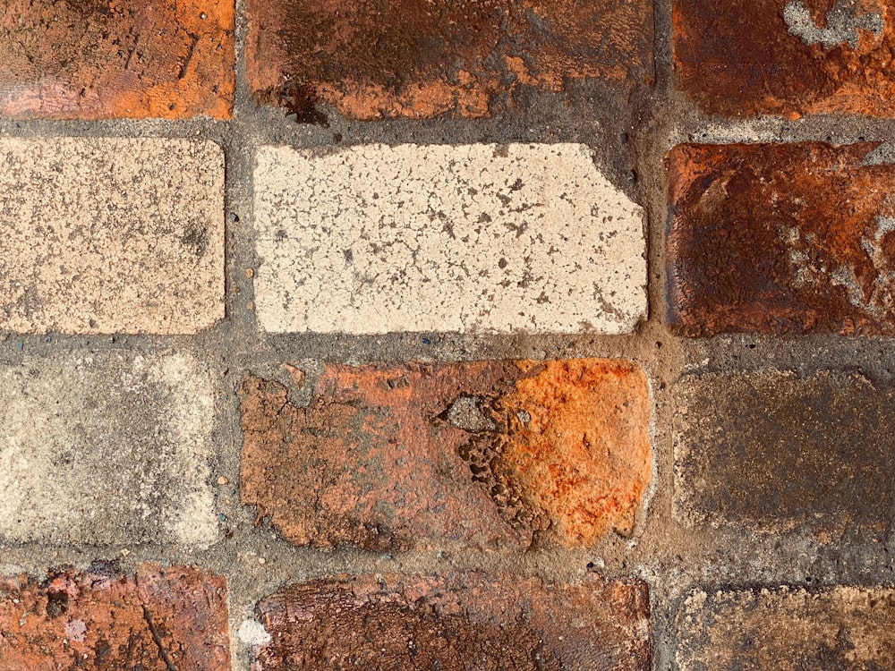 brown and gray brick wall