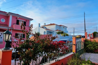 red and white concrete building